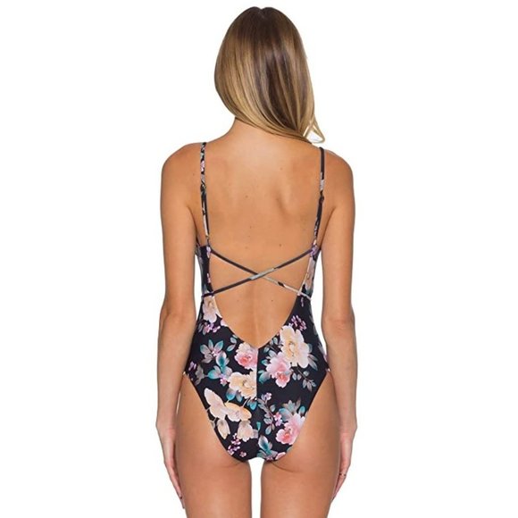 Becca Rebecca Virtue Caroline Shirred Swimsuit - Picture 3 of 8